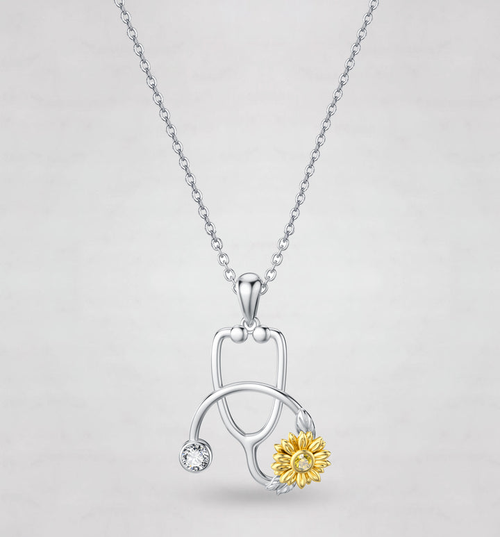 Sterling Silver Girls Embrace Horse Heart Pendant Necklace for Women Girls